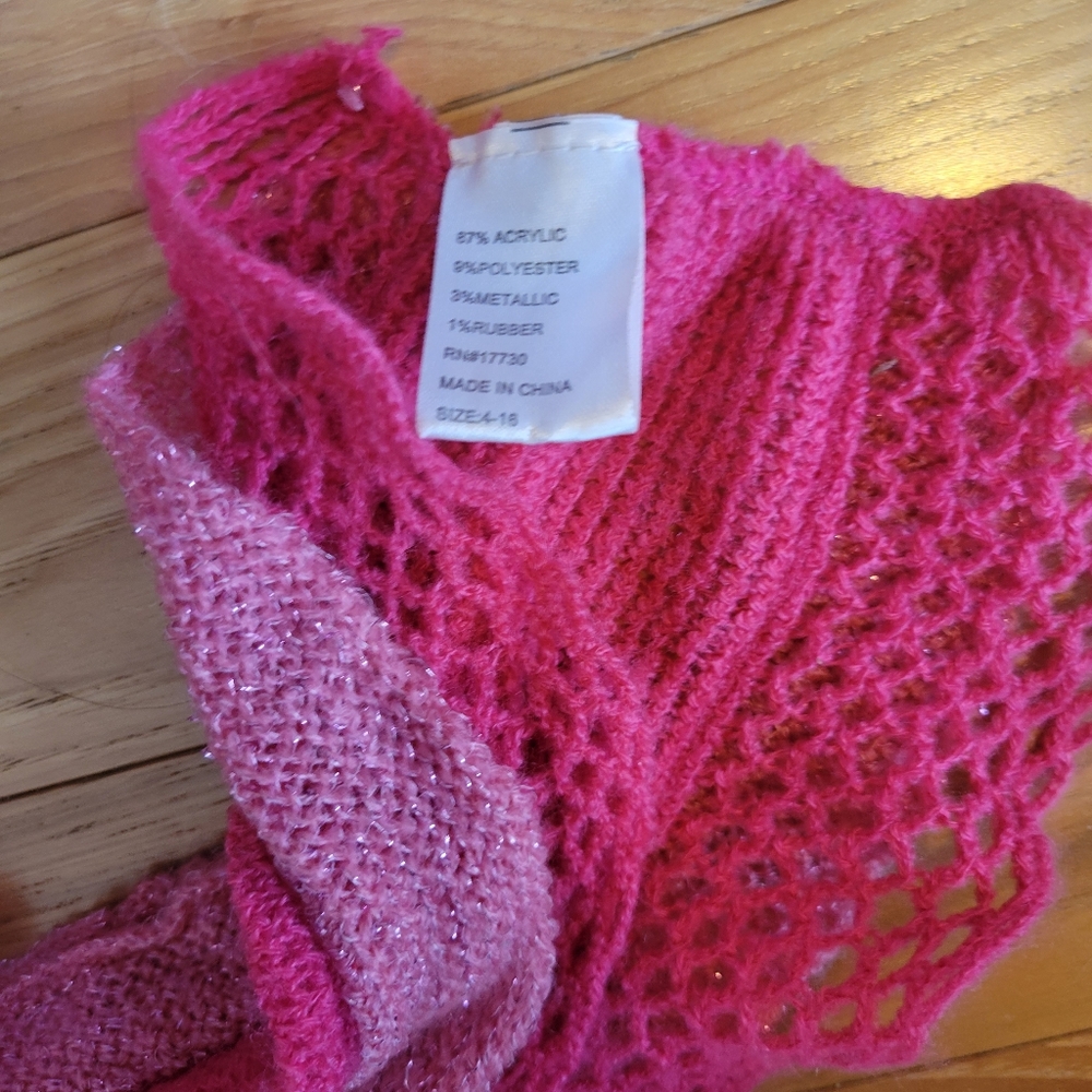 Pink Knit Scarf - Picture 3 of 3